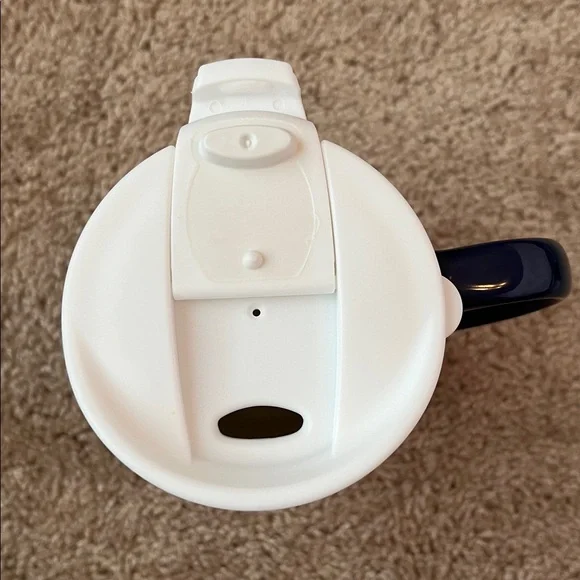 NWOT Evergreen Dragonfly Ceramic Mug with Lid - Picture 4 of 8